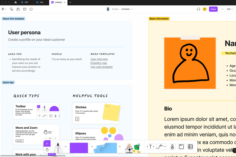 Persoans in Figma UI Design Tool