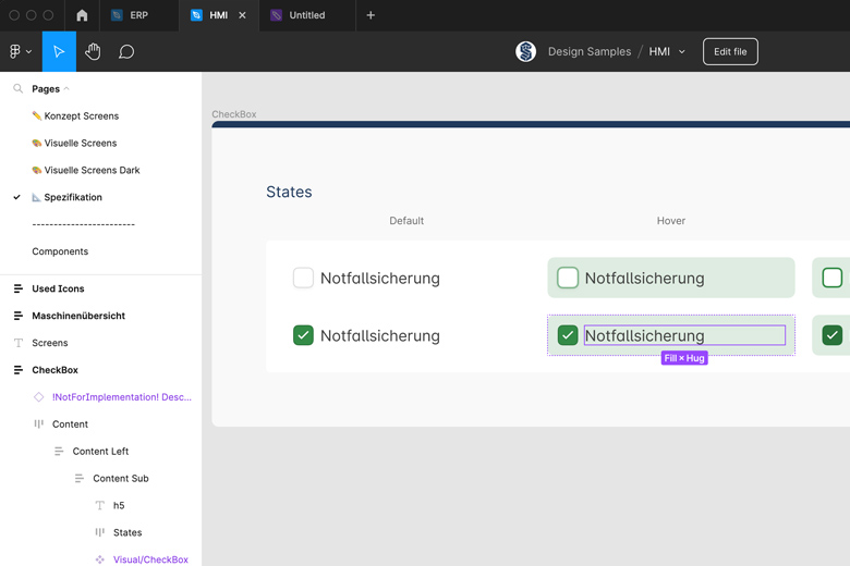 Controls after migration to Figma