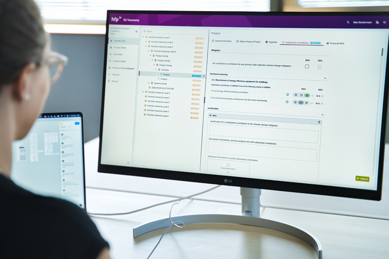 UX Design of an Application for Corporate EU Taxonomy Reporting