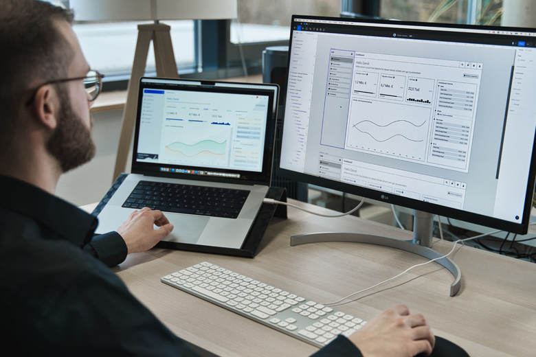 Conceptualization using wireframes of an ERP application