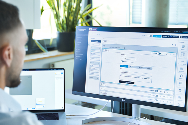 UX Design of an E-Learning Application